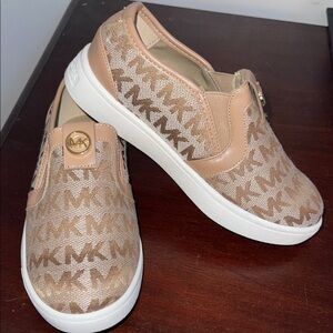 Michael Kors kids Brown and Tan Slip-On Sneakers